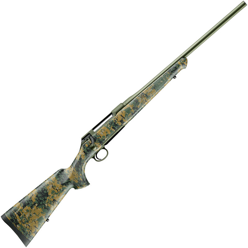 Sauer & Sohn S100 Cherokee 6.5 Creedmoor Bolt Action Rifle 22" Barrel 5 Rounds Woodland Digi Cam Synthetic Stock Green Cerakote Finish