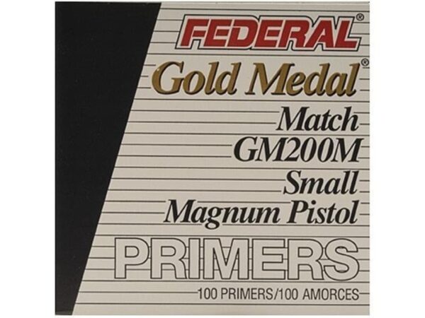 Federal Premium Gold Medal Small Pistol Magnum Match Primers #200M Box of 1000 (10 Trays of 100)